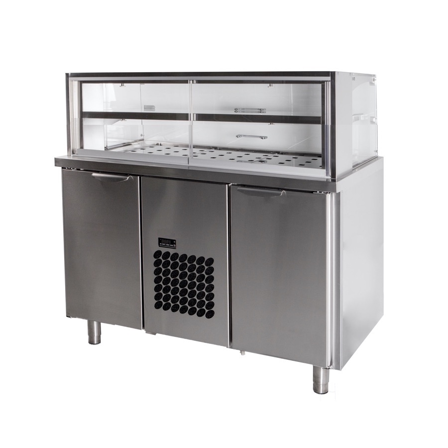 SAVITARNOS VITRINA 1260mm SU 1 LENTYNOMIS
