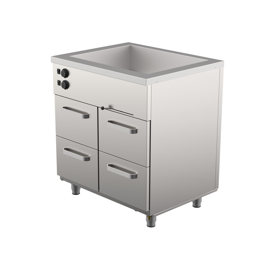 BAIN-MARIE SU ŠILDYMO SPINTELE GN1