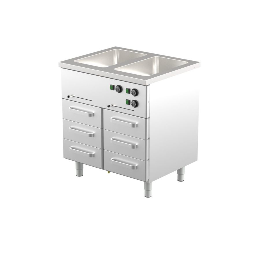 BAIN-MARIE SU ŠILDYMO SPINTELE BM