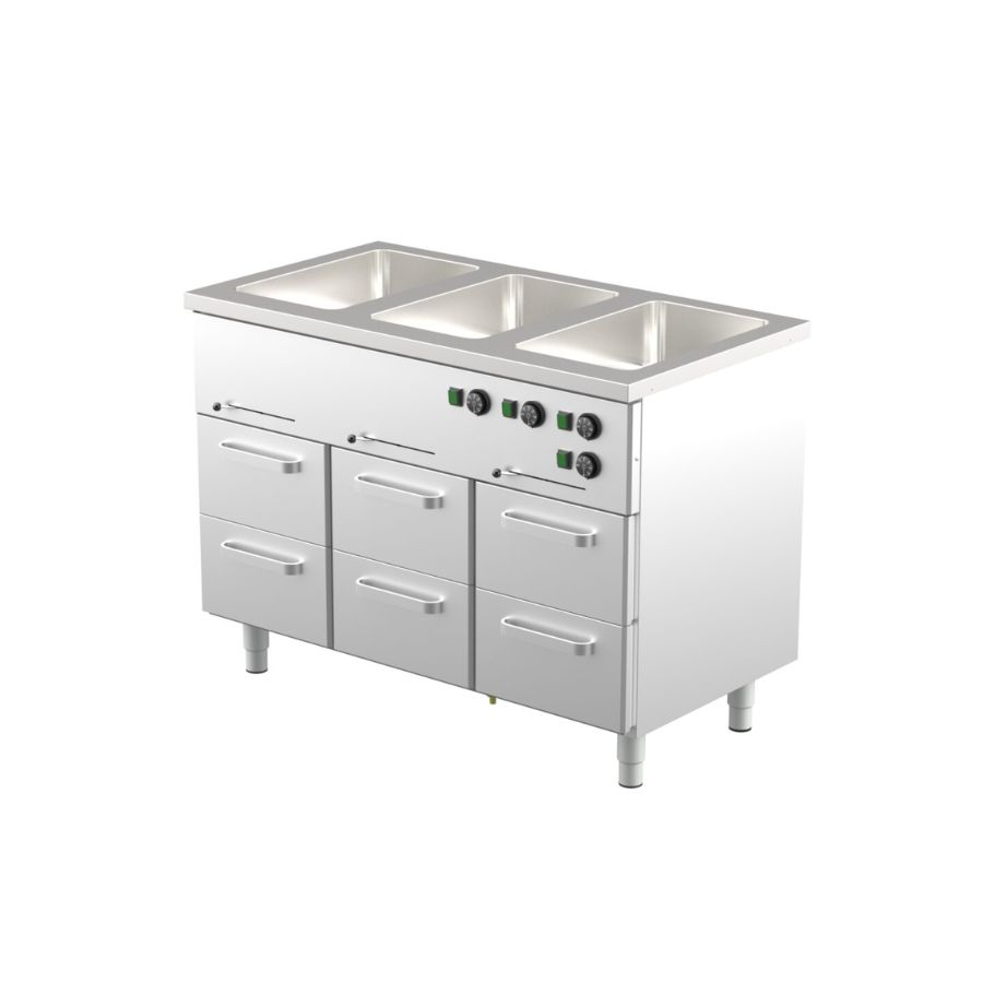 BAIN-MARIE SU ŠILDYMO SPINTELE 1GN