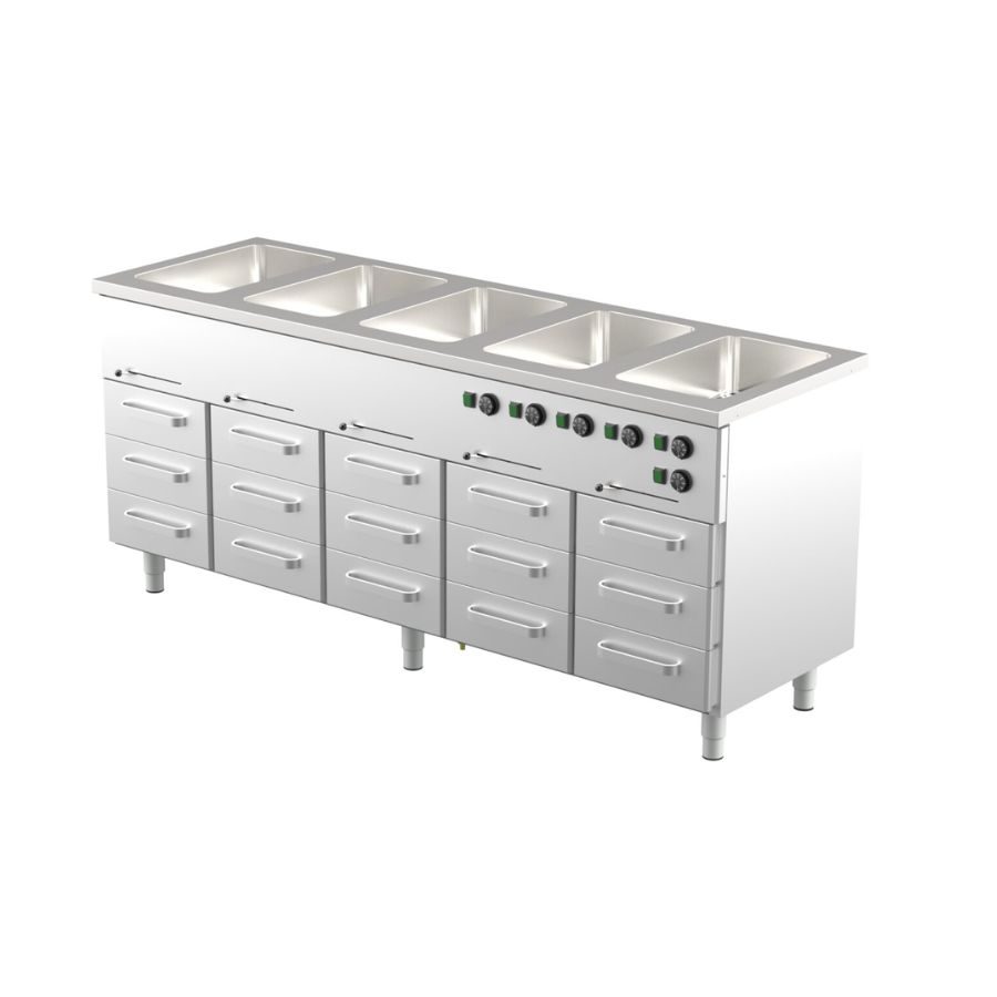 BAIN-MARIE SU ŠILDYMO SPINTELE 15