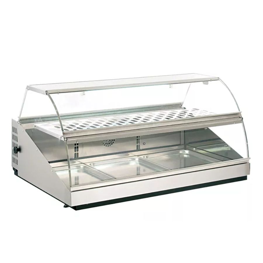 ŠILDOMA IR VENTILIUOJAMA PREKYBINĖ VITRINA - 3X 1GN