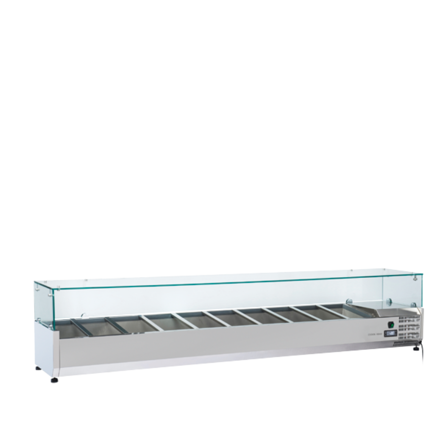ŠALDOMA HORIZONTALI VITRINA (INDAI GN1/3) VRX 22/38