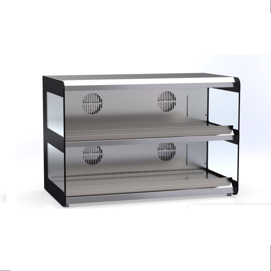 ŠILDOMA LENTYNINĖ PREKIŲ VITRINA 120 cm