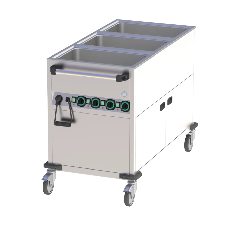 BAIN-MARIE VEŽIMĖLIS ELEKTRINĖ GN 3-1/1 ŠILDYMO SPINTELĖ VALDIKLIAI TRUMPESNĖJE PUSĖJE | RM - BMPK 3120 CSH
