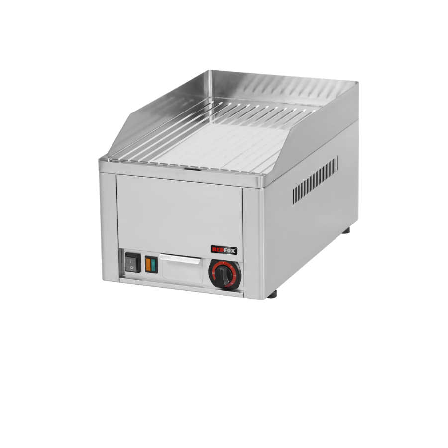 KEPSNINĖS PLOKŠTĖ 32X48 ELEKTRINĖ, CHROMUOTA, RIEVĖTA, STALINĖ 230 V